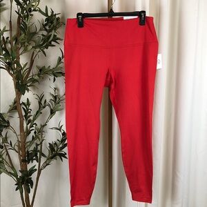 NWT Gilly Hicks Recharge Leggings Butter Soft Stretchy Red Sz XL (A3)
